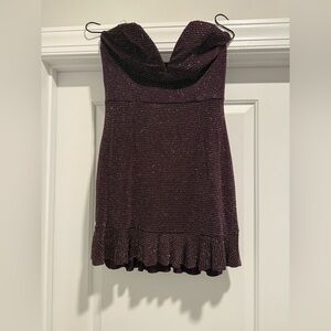 Altar'd State Shimmering Purple Mini Dress